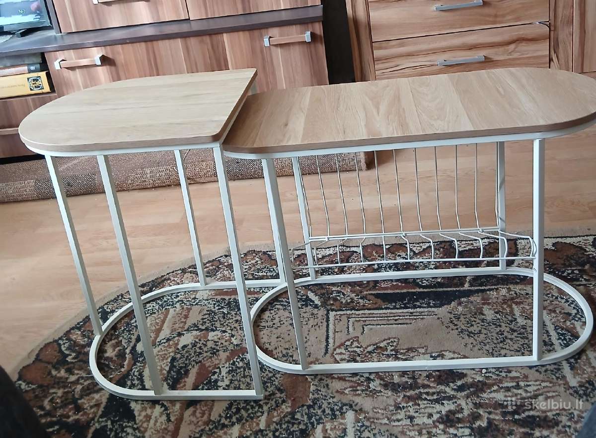 Dviejų Staliukų Komplektas - nuotraukos Nr. 2