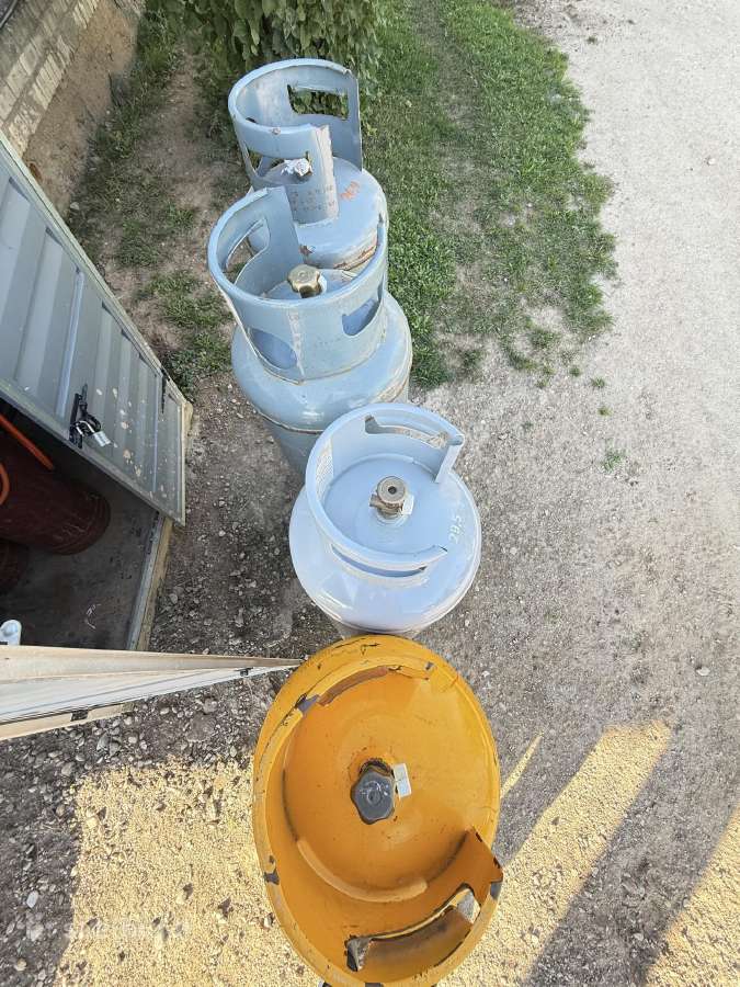 Propano dujų balionai 79l 33kg naudoti - nuotraukos Nr. 2