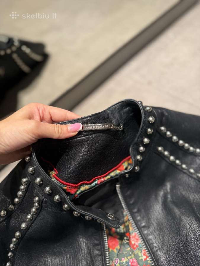 Philipp plein nat ėriuko odos striukė - nuotraukos Nr. 3