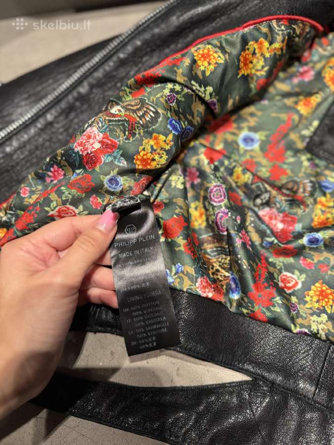 Philipp plein nat ėriuko odos striukė - nuotraukos Nr. 6