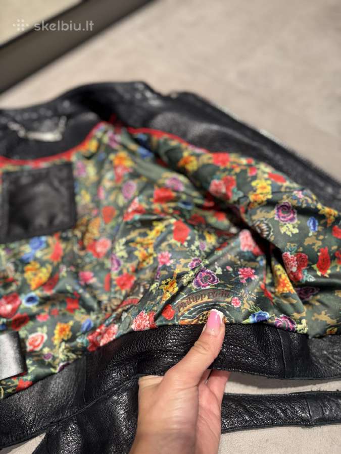 Philipp plein nat ėriuko odos striukė - nuotraukos Nr. 8