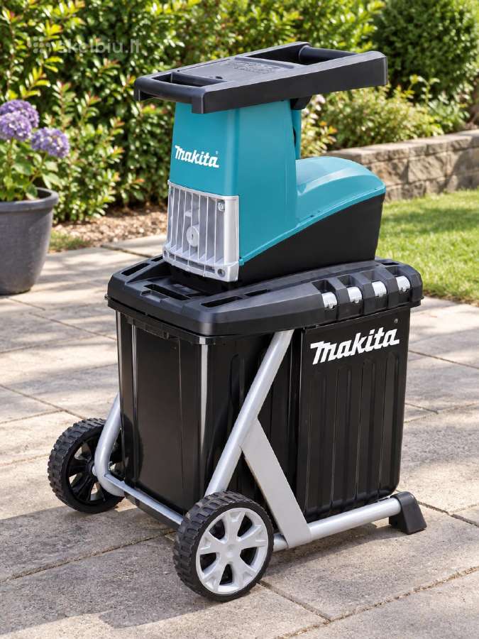 Makita Ud2500 elektrinis šakų smulkintuvas, su ori - nuotraukos Nr. 2