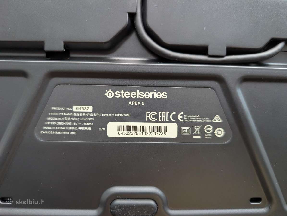 Steelseries Apex 5 - nuotraukos Nr. 3