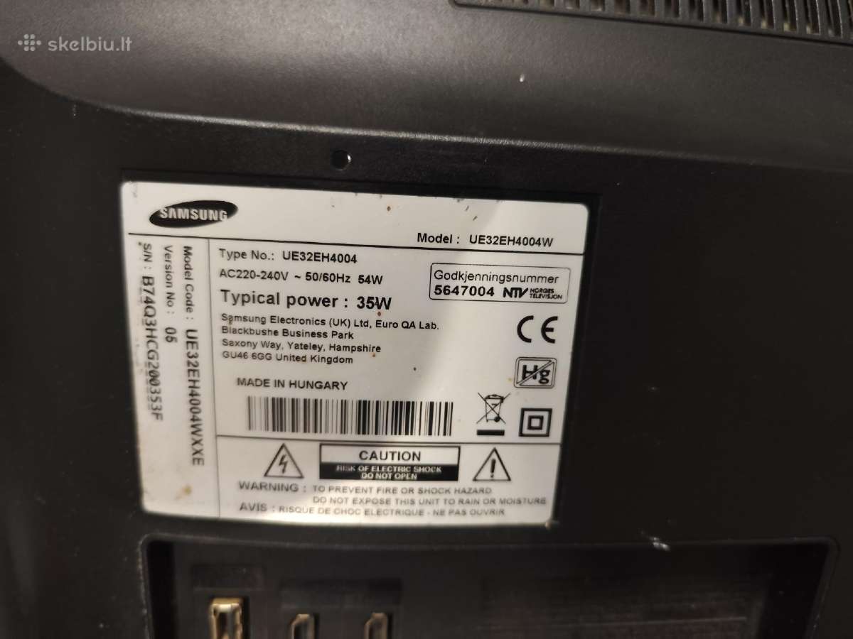 Televizorius Samsung 32" (Ue32eh4004w) - nuotraukos Nr. 4