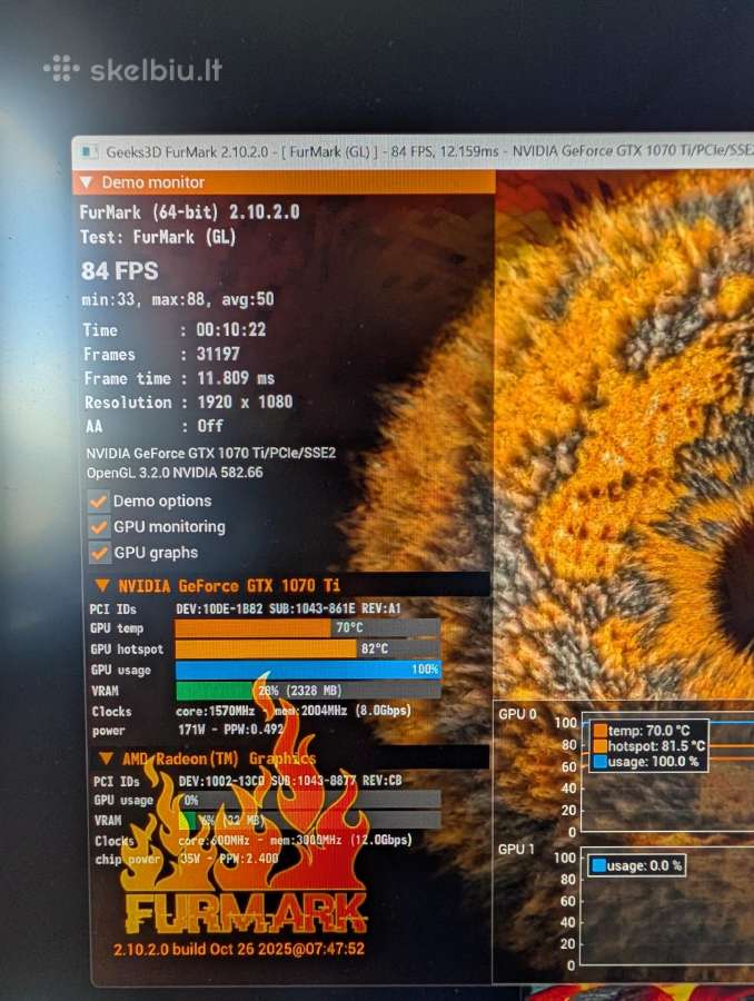 Nvidia Gtx 1070 ti 8gb, Kaunas - nuotraukos Nr. 3