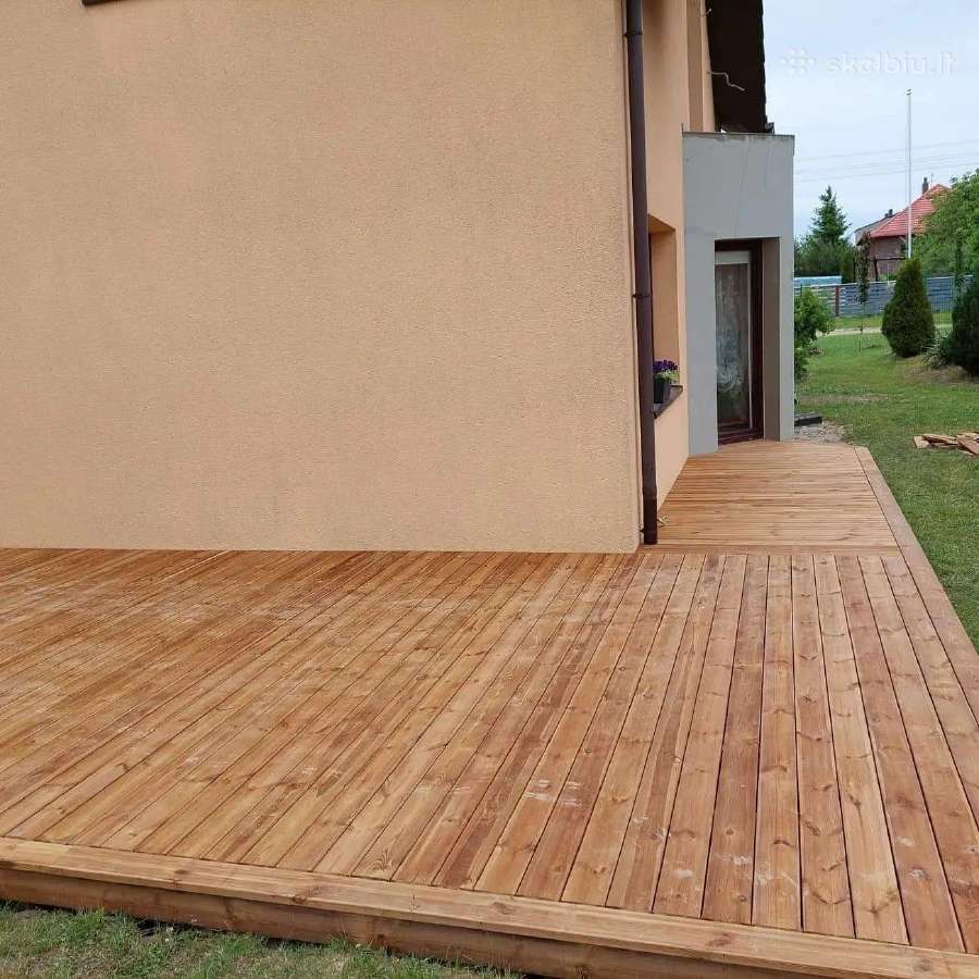 Vidaus ir išorės apdailos darbai (be dažymo - nuotraukos Nr. 19