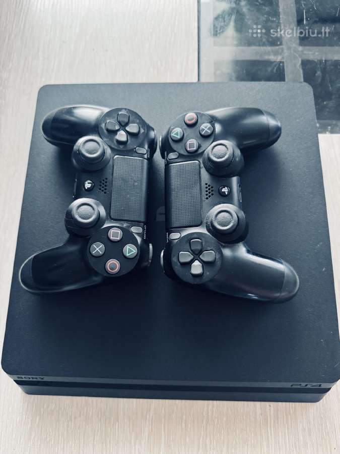 Ps4 Slim 500gb + 2 Pulteliai + 5 Žaidimai - nuotraukos Nr. 2