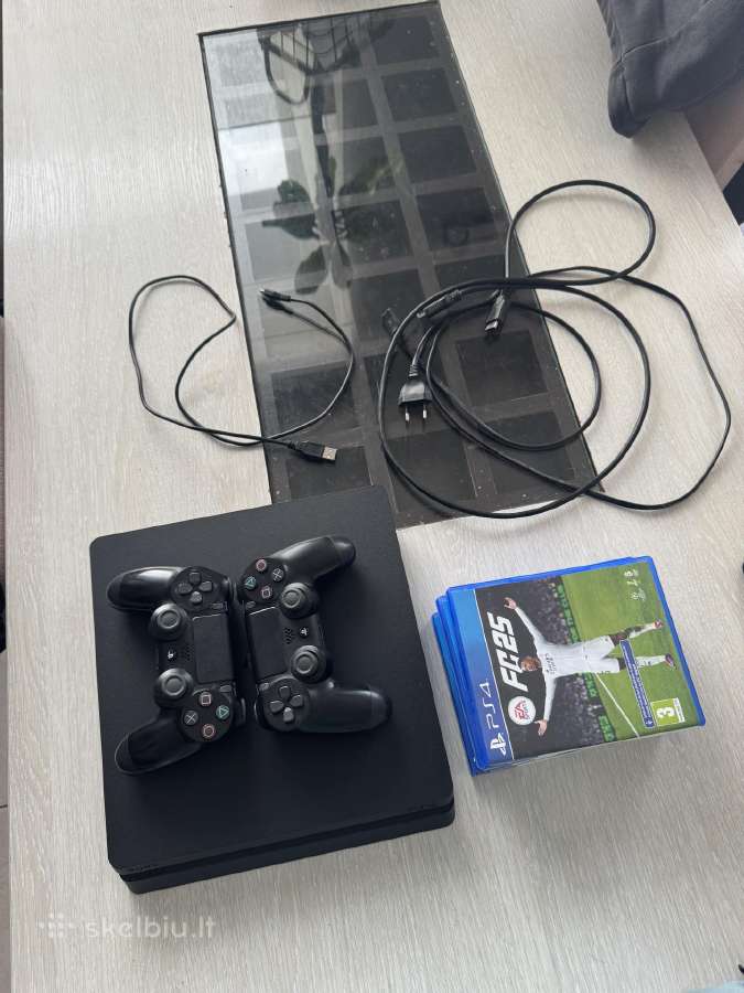 Ps4 Slim 500gb + 2 Pulteliai + 5 Žaidimai - nuotraukos Nr. 4