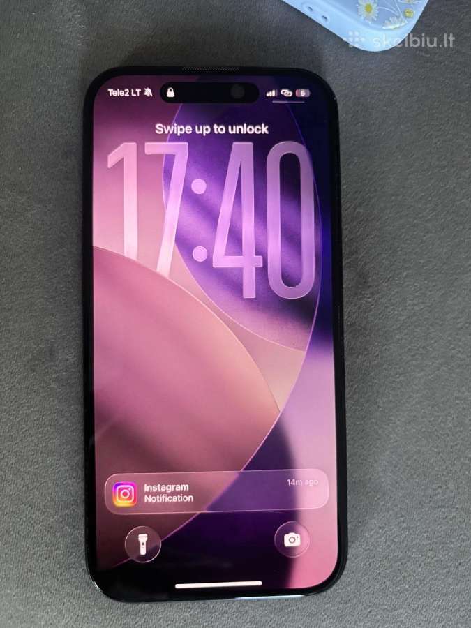 iPhone 16, 128gb black be defektu - nuotraukos Nr. 2