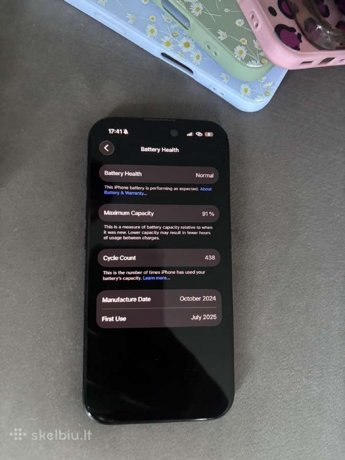 iPhone 16, 128gb black be defektu - nuotraukos Nr. 3