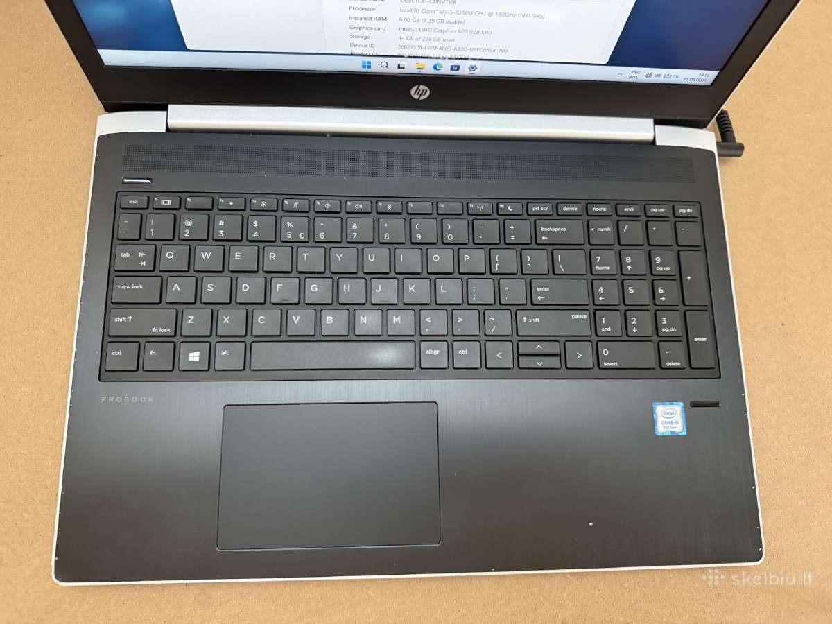 Hp Probook 450 G5 i5-8250u 8gb/128gb - nuotraukos Nr. 2