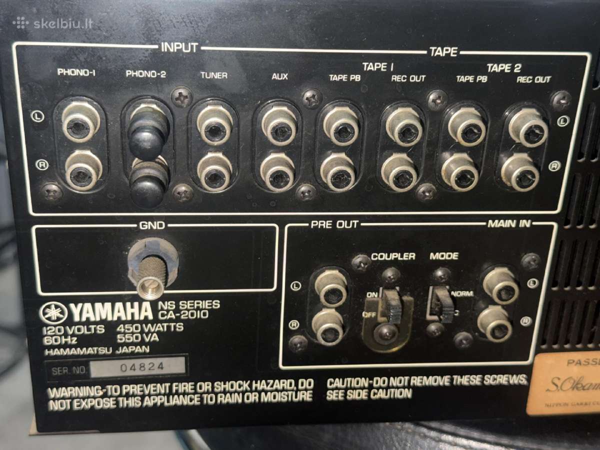 Stiprintuvas Yamaha Ca-2010 - nuotraukos Nr. 9