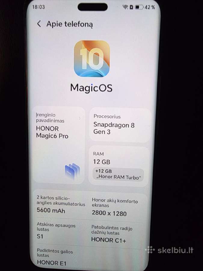 Honor magic 6 pro - nuotraukos Nr. 5