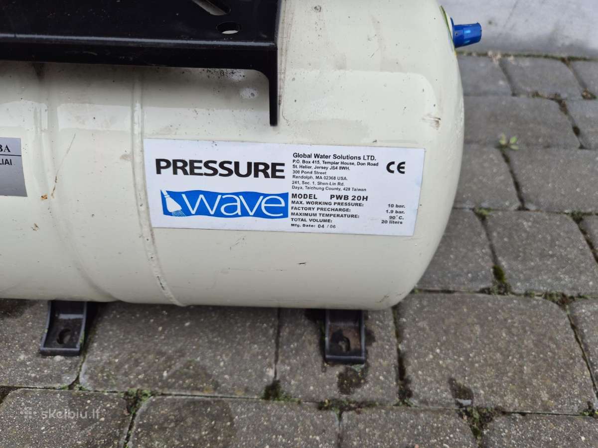 Vandens hidroforas Saer 0.55 kw (Italija) su 20l b - nuotraukos Nr. 2
