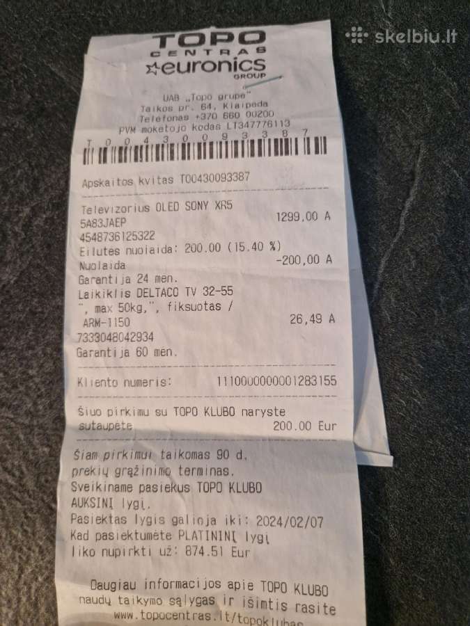 Sony TV 55 Oled - nuotraukos Nr. 4