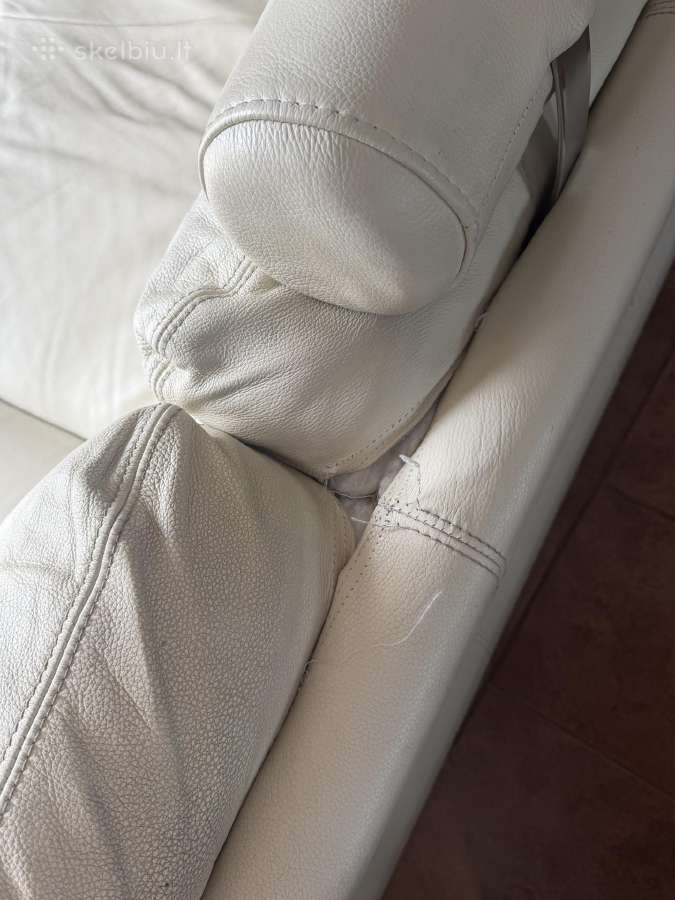 Parduodama odinė sofa - nuotraukos Nr. 4