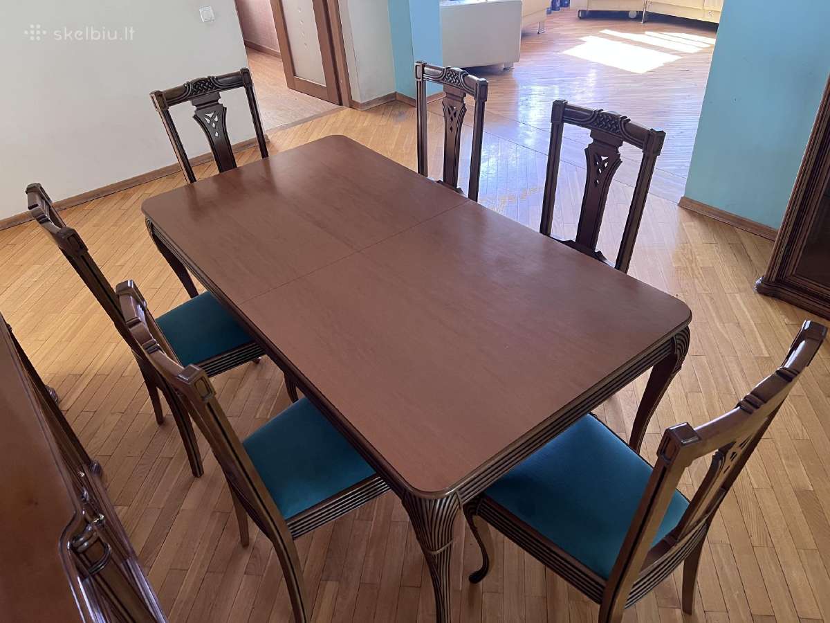 Klasikiniai, rankų darbo, valgomojo baldai - nuotraukos Nr. 4