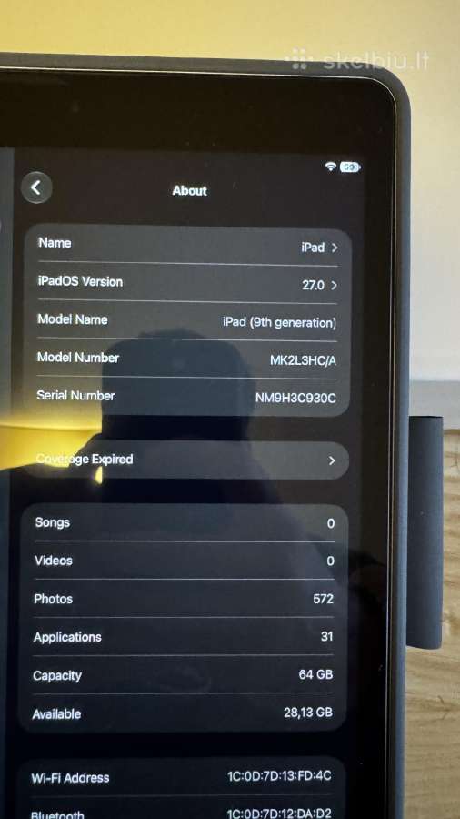 iPad gen 9 2021 64gb - nuotraukos Nr. 12