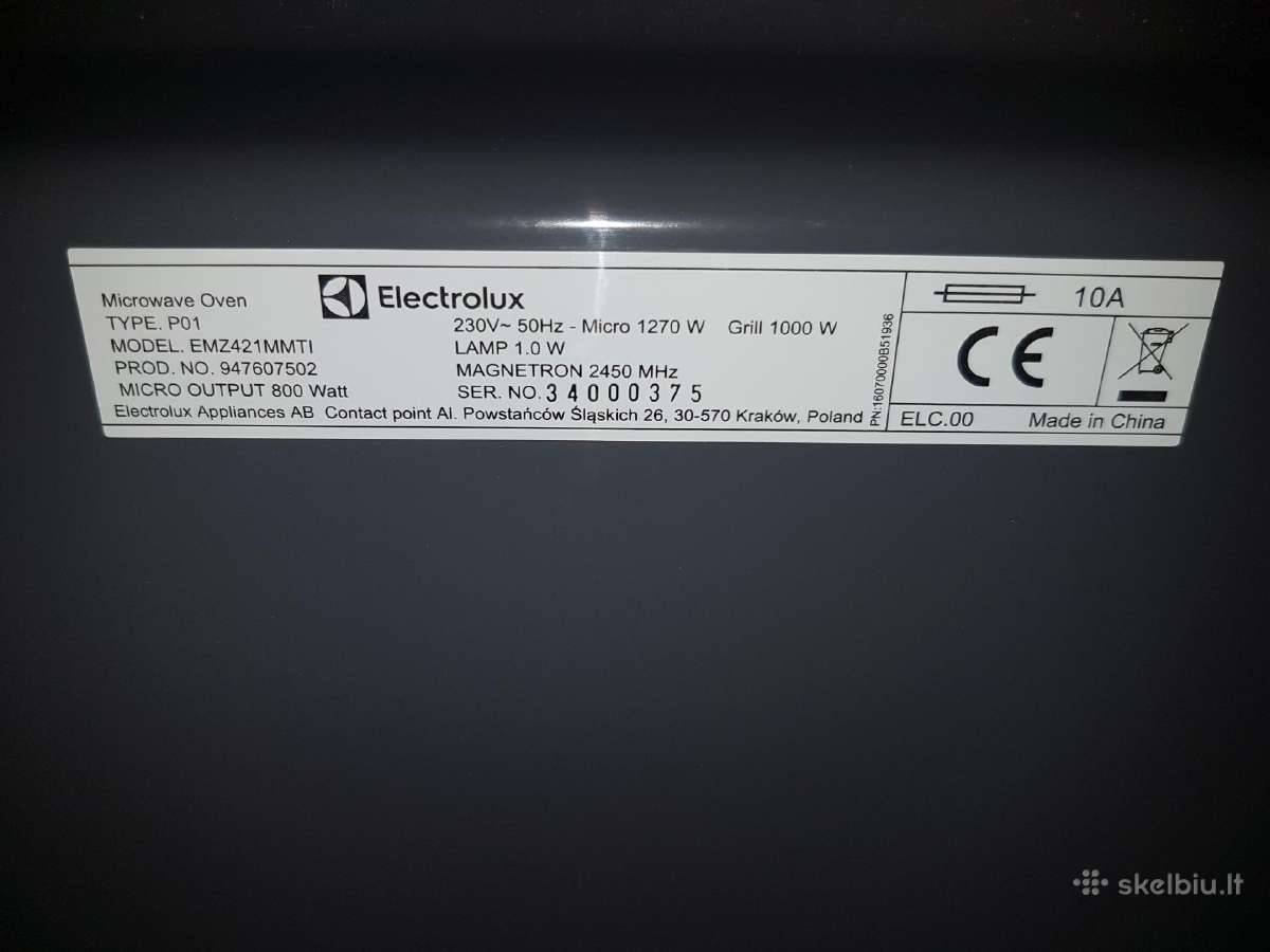 Mikrobangų krosnelė Electrolux Emz421mmti - nuotraukos Nr. 3
