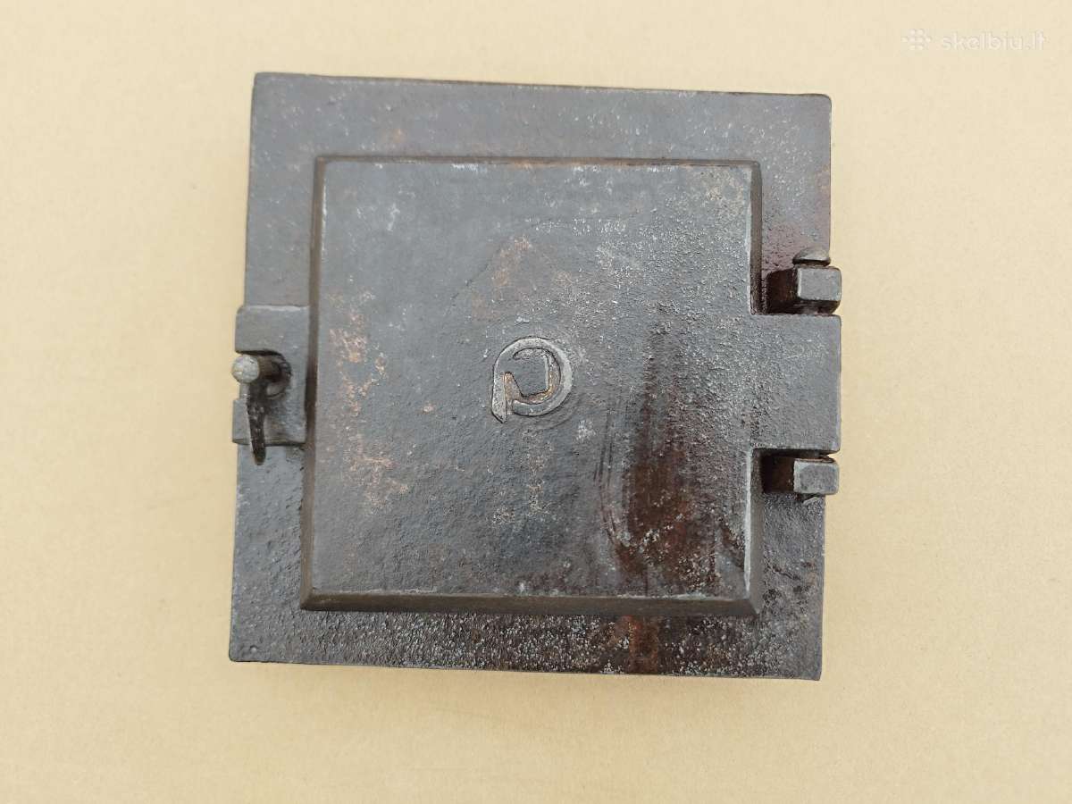 Ketaus suodžių pravalos durelės krosniai 15x15 cm - nuotraukos Nr. 2