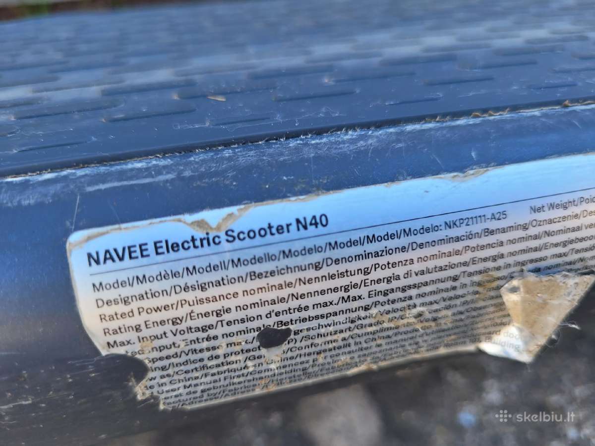 Navee n40 paspirtukas su defektu Nkp21111-a25 - nuotraukos Nr. 7