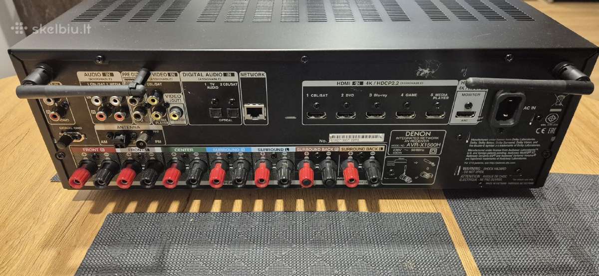 Denon Avr-x1500h - nuotraukos Nr. 4