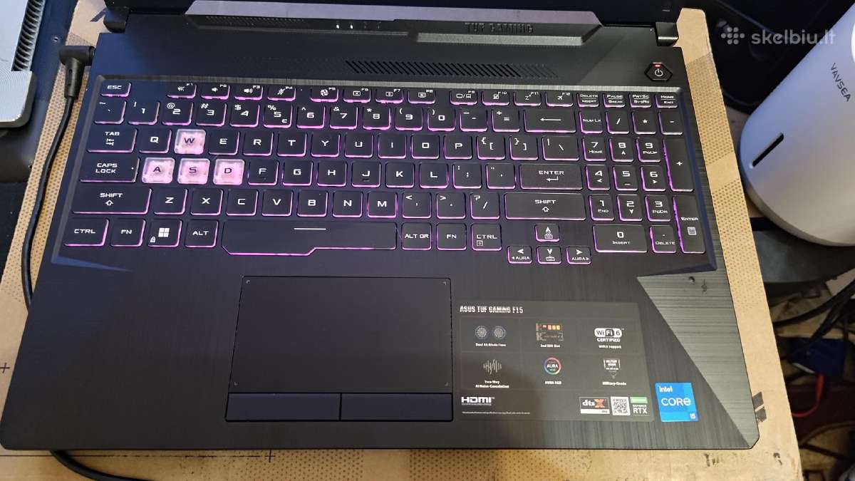 Asus Tuf Gaming F15(fx506h),15.6" Fhd 144hz - nuotraukos Nr. 3