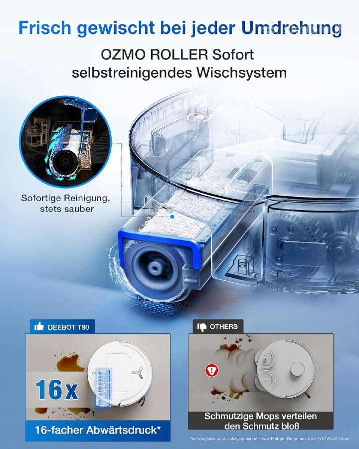 Ecovacs T80 Omni robotas siurblys - nuotraukos Nr. 2