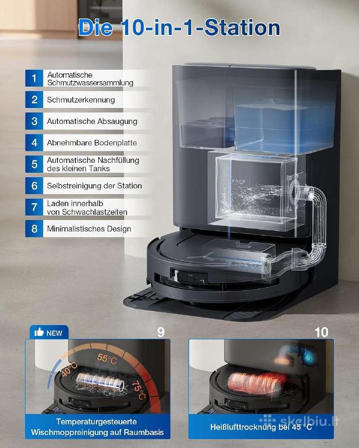 Ecovacs T80 Omni robotas siurblys - nuotraukos Nr. 4