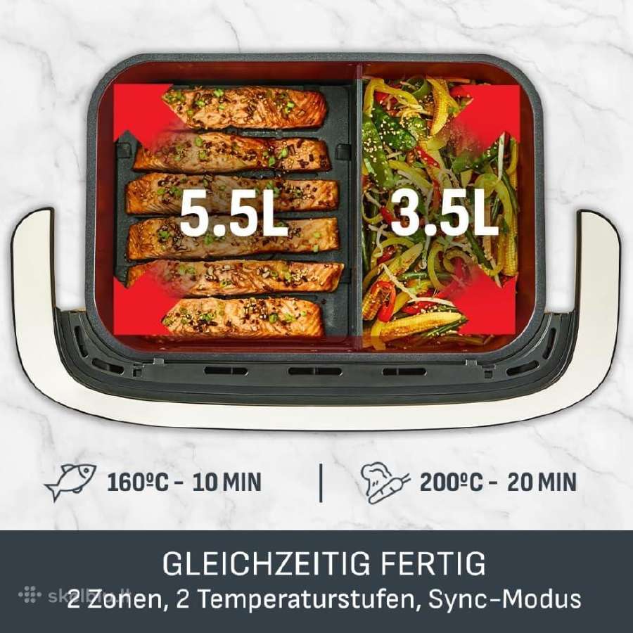Tefal Dual Easy Fry Flex gruzdintuvė - nuotraukos Nr. 4