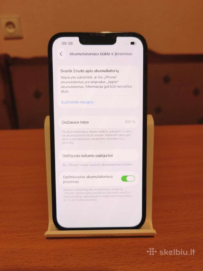 iPhone 13 Pro, 128gb, battery health 100% - nuotraukos Nr. 7