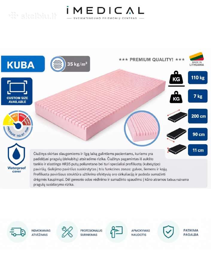 Elektrinės Funkcinės Slaugos Lovos - imedical LT - nuotraukos Nr. 9