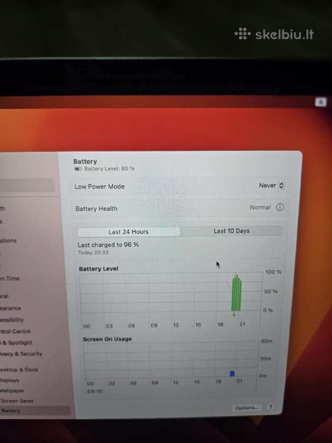 MacBook Pro 13" Retina A1706 i7/16gb/250gb - nuotraukos Nr. 7