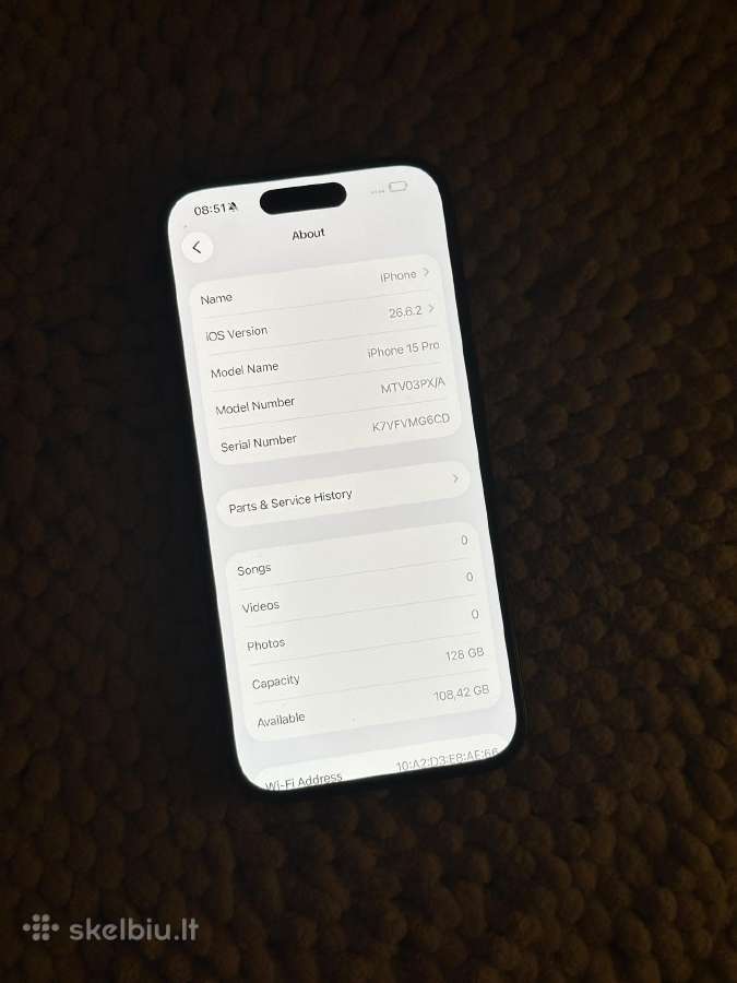 iPhone 15 Pro 128gb - nuotraukos Nr. 7