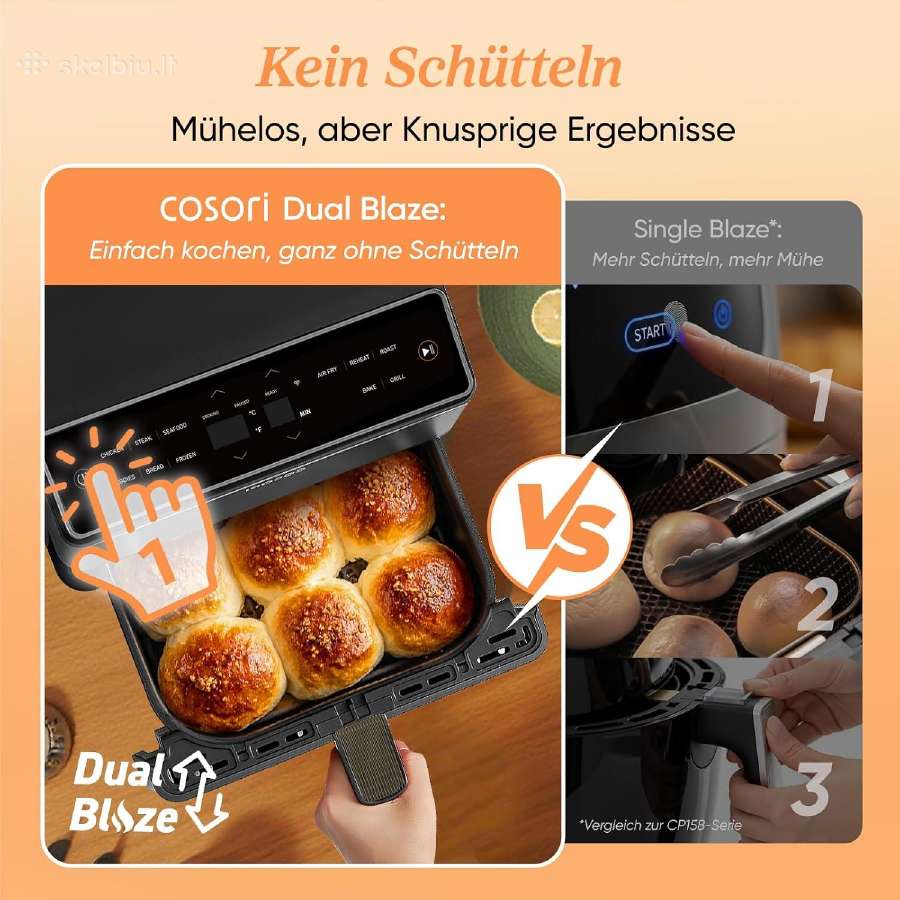 Cosori Dual Blaze karšto oro gruzdintuvė - nuotraukos Nr. 3
