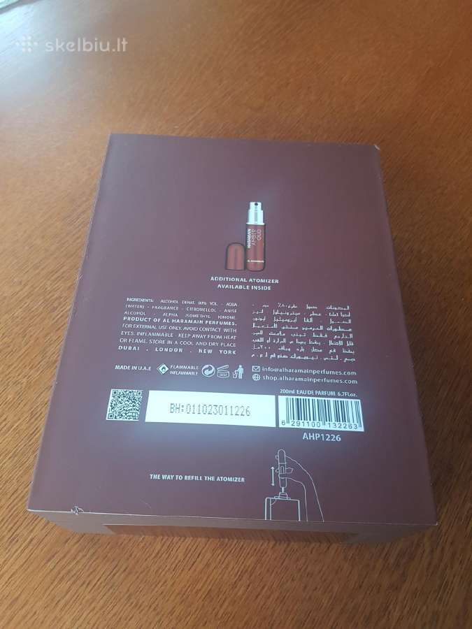Kvepalai AL Haramain Amber Oud Tobacco 200 ml - nuotraukos Nr. 7