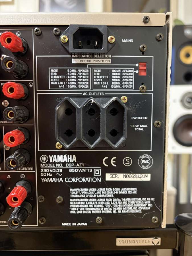Yamaha Dsp-az1 (Made in Japan) - nuotraukos Nr. 10