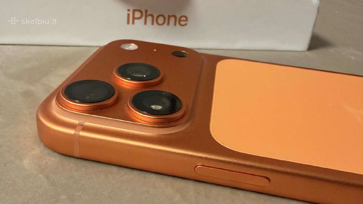 iPhone 17 Pro 512 GB, Cosmic Orange, 100 % baterij - nuotraukos Nr. 4