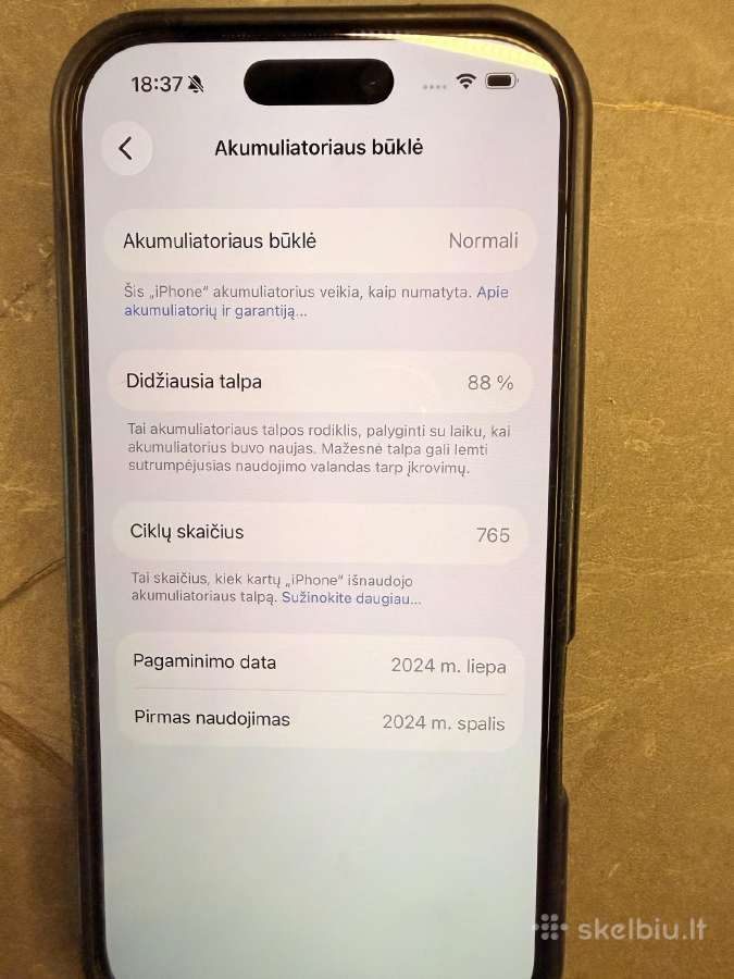 iPhone 16 Pro 256 GB Desert Titanium - nuotraukos Nr. 6