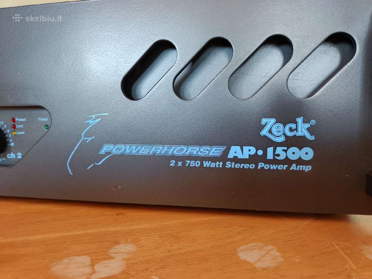 Stiprintuvas Zeck audio ap 1500 - nuotraukos Nr. 3