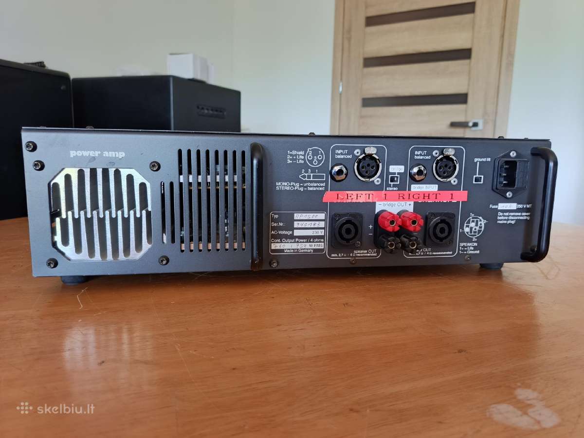 Stiprintuvas Zeck audio ap 1500 - nuotraukos Nr. 4