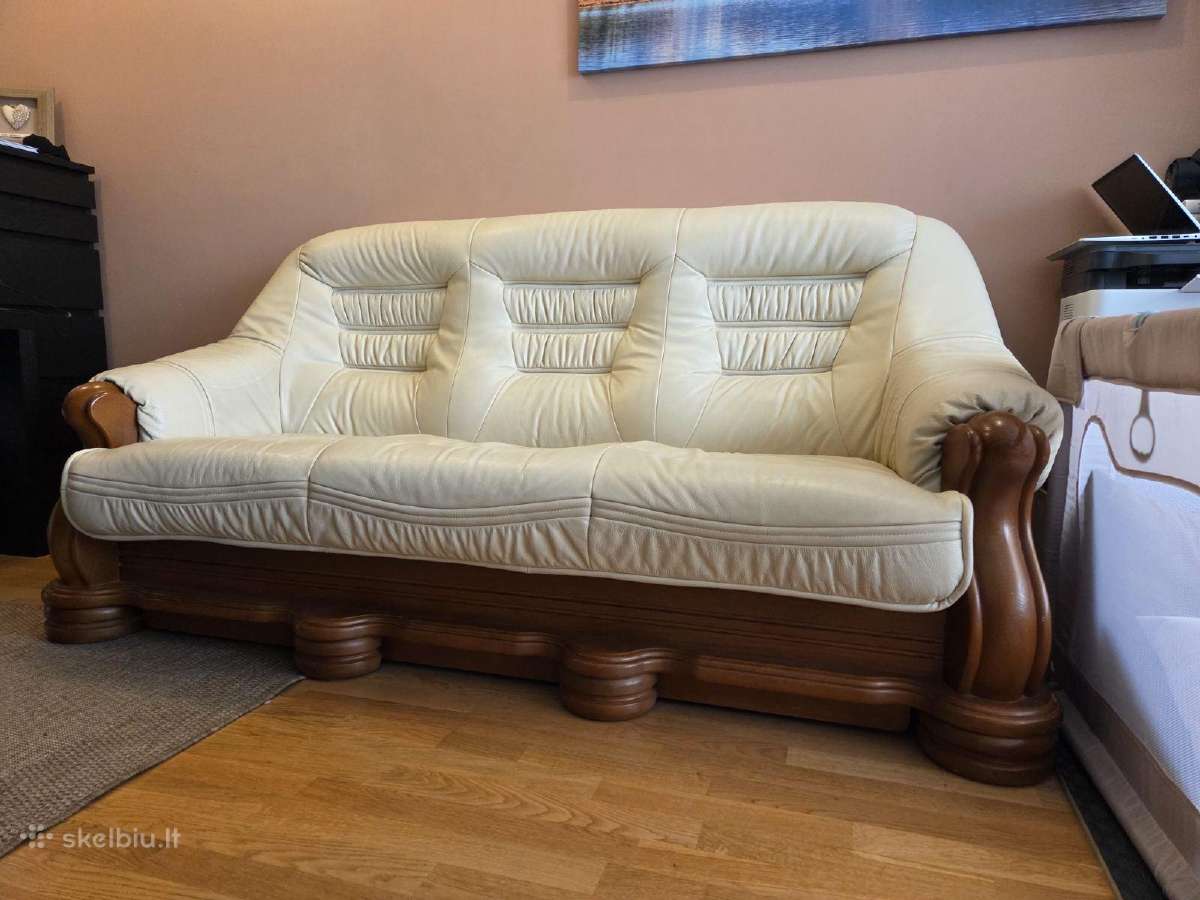 Odinė sofa-lova - nuotraukos Nr. 2
