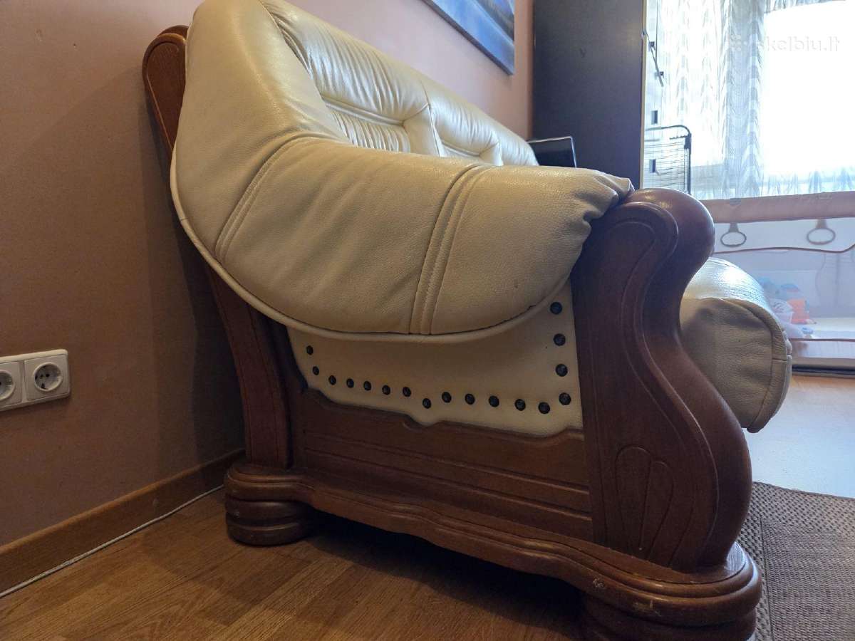 Odinė sofa-lova - nuotraukos Nr. 3