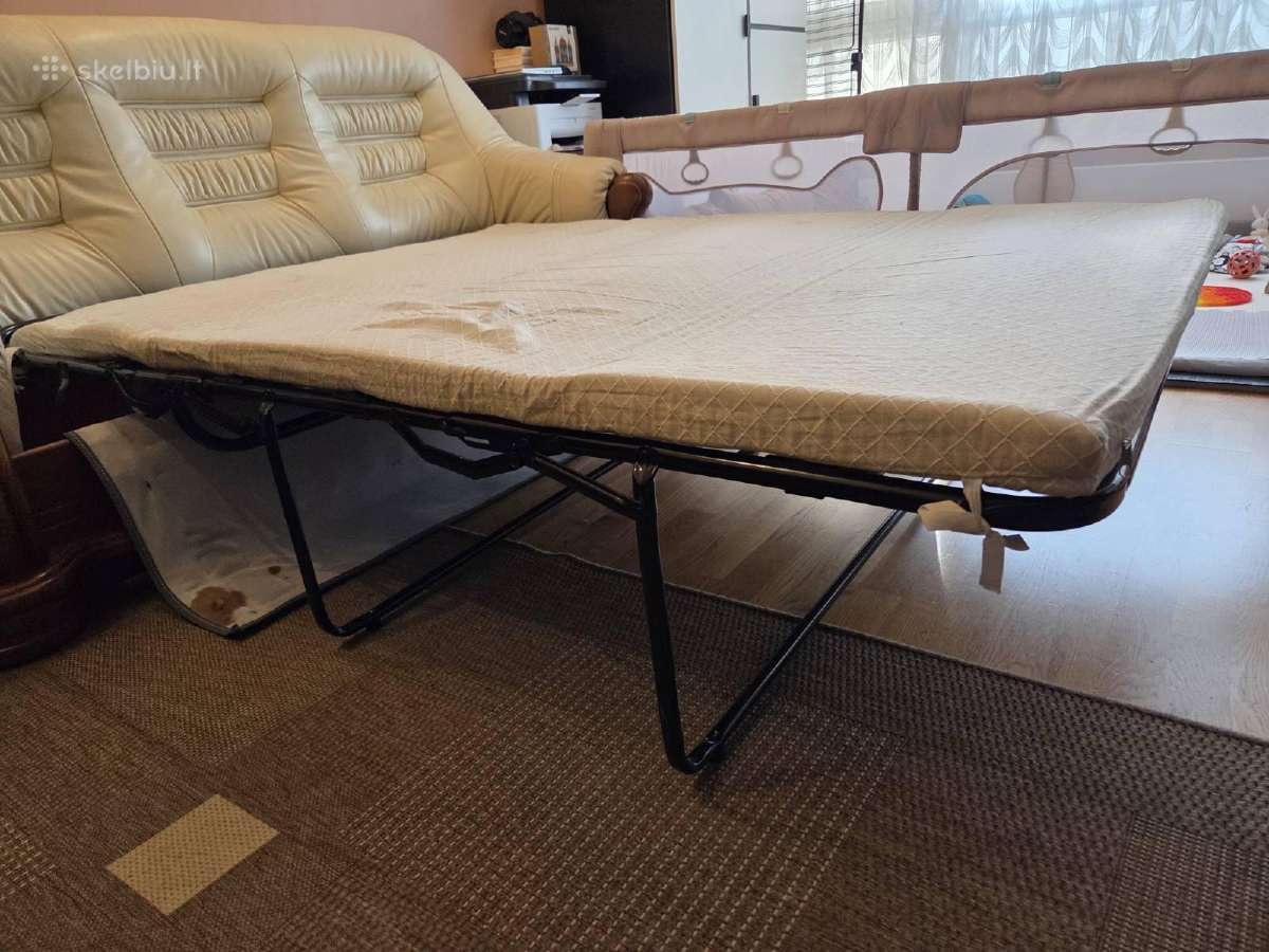 Odinė sofa-lova - nuotraukos Nr. 5
