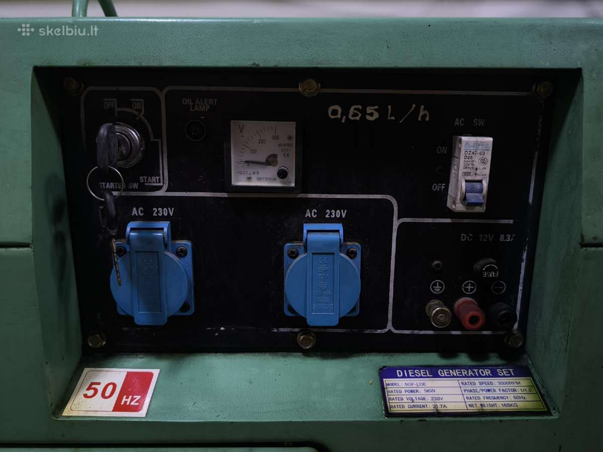 Dyzelinis generatorius 5 kw - nuotraukos Nr. 2