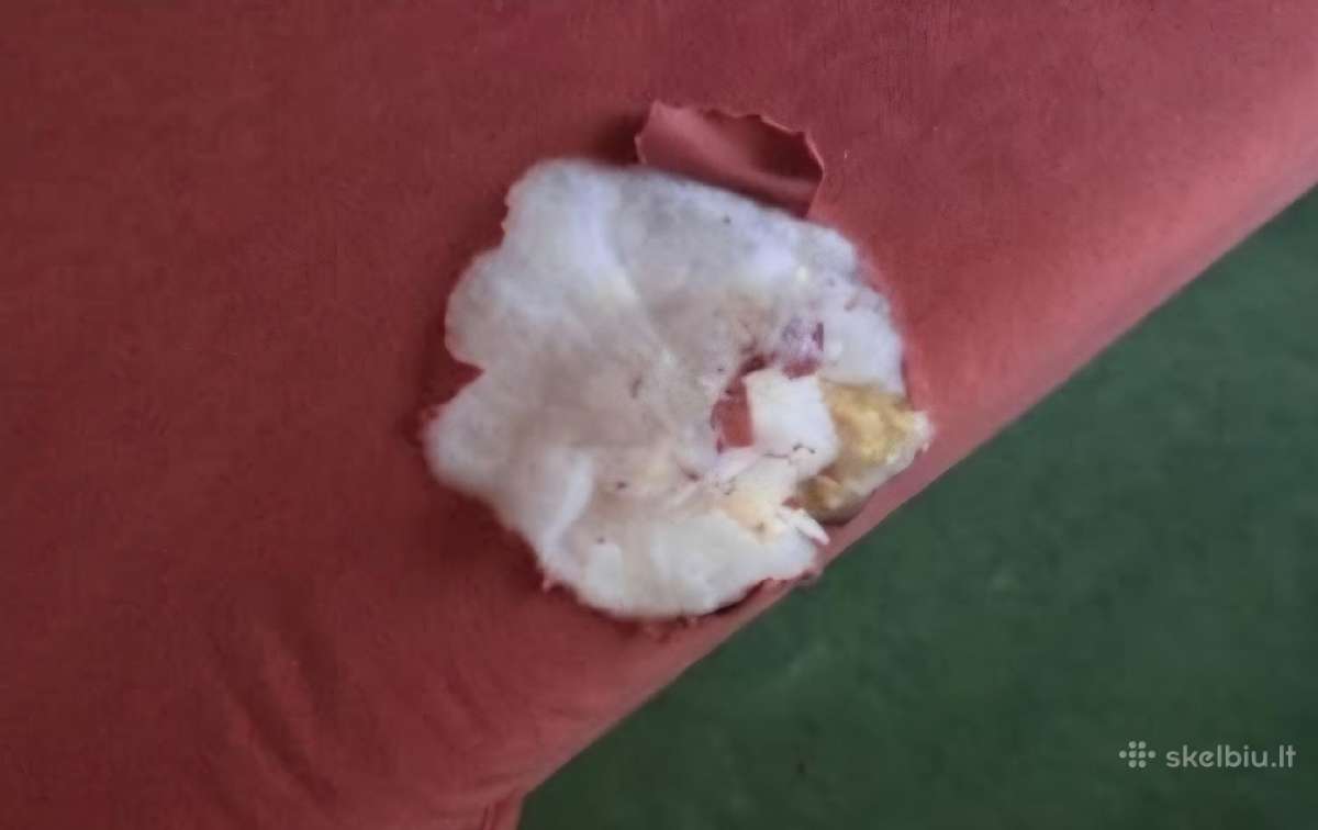 Kampinė miegama sofa su pintais porankiais - nuotraukos Nr. 4