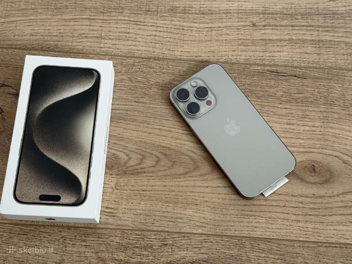 Apple iPhone 15 pro 128gb titanium - nuotraukos Nr. 2