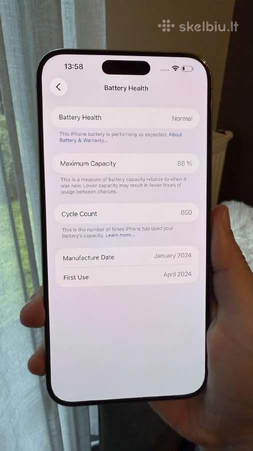 iPhone 15 Pro Max, 256 GB, Natural Titanium - nuotraukos Nr. 6