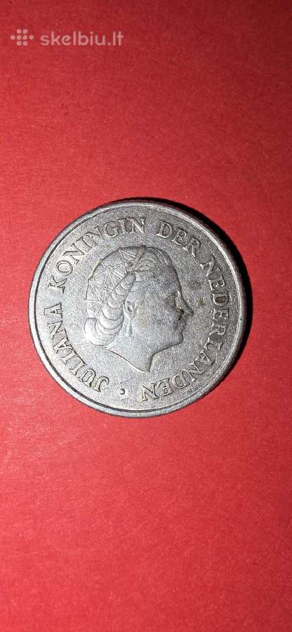 Nyderlandų Antilai 1/4 guldeno 1960,sidabras 0,640 - nuotraukos Nr. 2