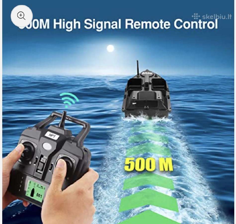 Žvejybos masalo valtis+echolotas,3 akumuliatoriai - nuotraukos Nr. 6
